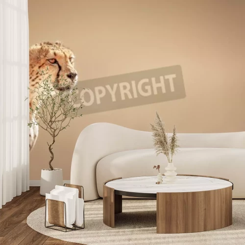 Fototapete Getüpfeltes Tier in der Savanne