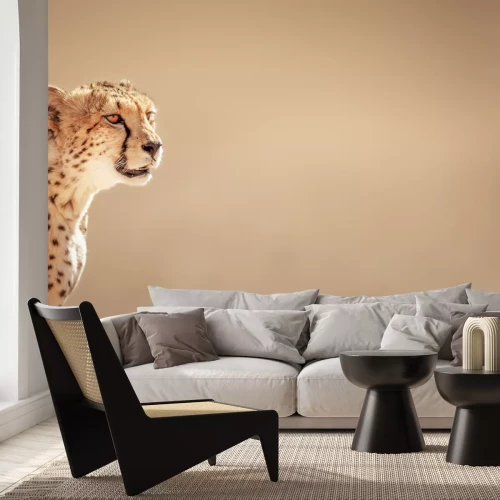 Fototapete Getüpfeltes Tier in der Savanne