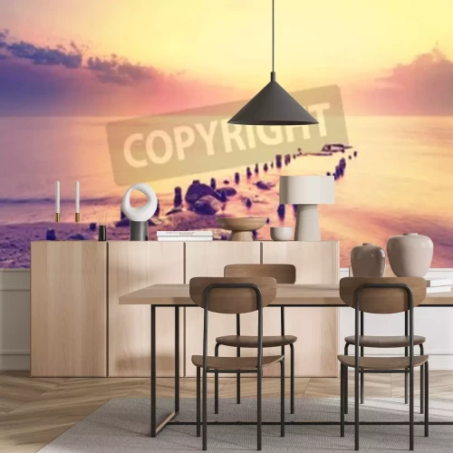 Fototapete Meer im Vintage-Stil