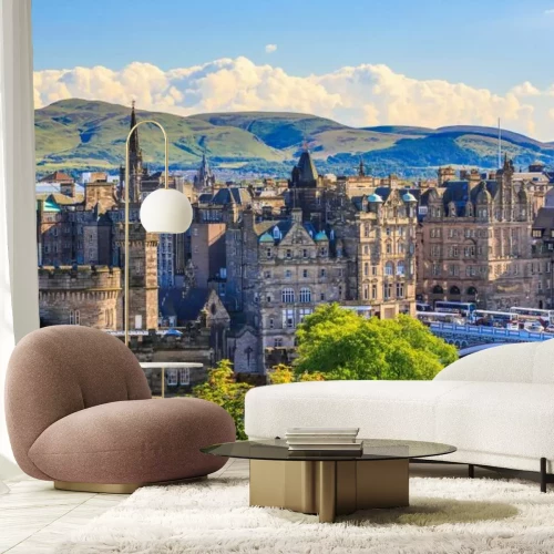 Fototapete Architektur in Edinburgh malerische Landschaft