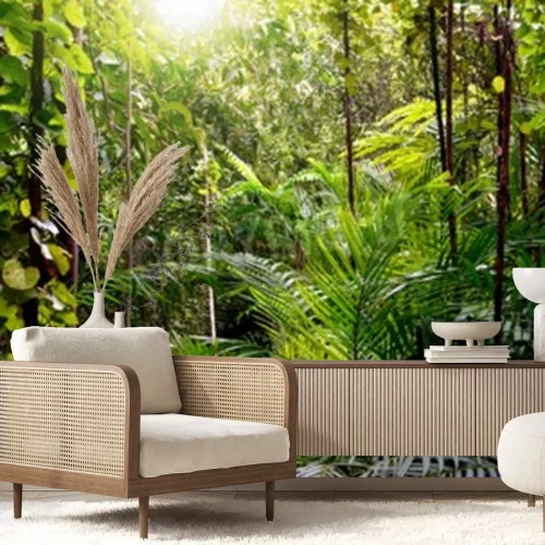 Fototapete Pflanzen und Lianen im Dschungel