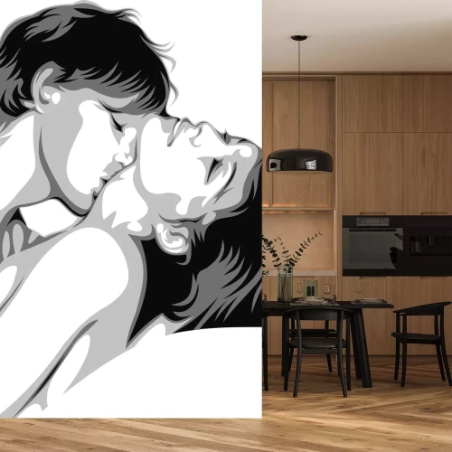 Fototapete Pop-Art in Schwarz-Weiß