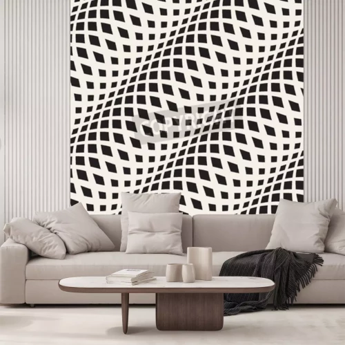 Fototapete Muster 3D mit Welle