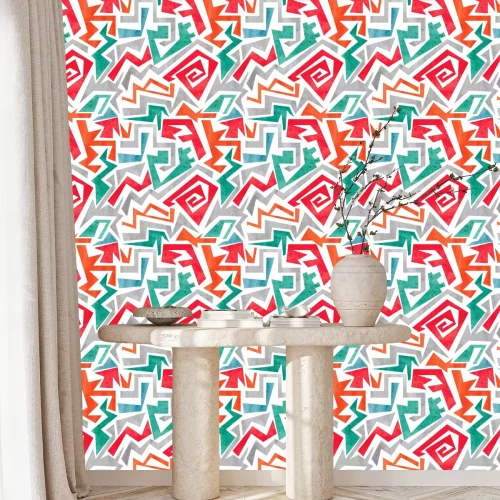 Tapete Jugendliche Zickzacke