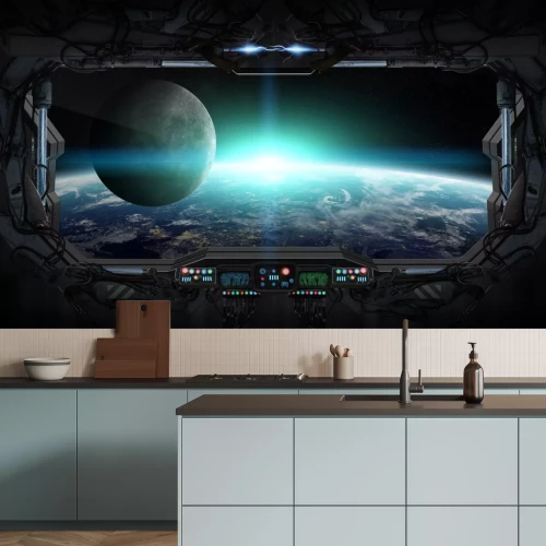 Fototapete Blick auf Erde