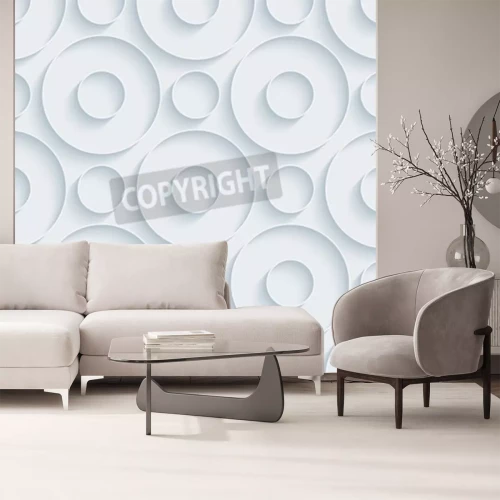 Fototapete 3D Kreise