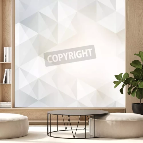 Fototapete Grafik mit leuchtendem geometrischem Muster