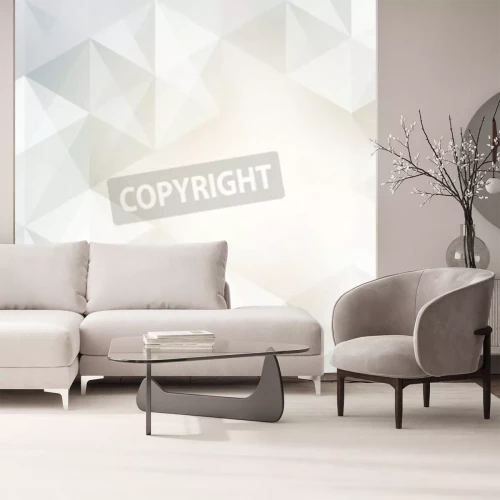 Fototapete Grafik mit leuchtendem geometrischem Muster