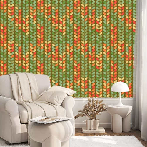 Tapete Geometrische Muster in den Blättern