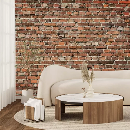 Fototapete Alter roter Backstein als Hintergrund