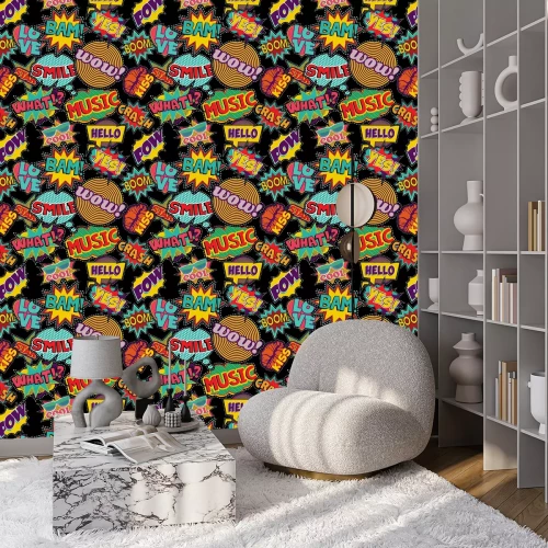 Tapete Jugendmuster Pop-Art