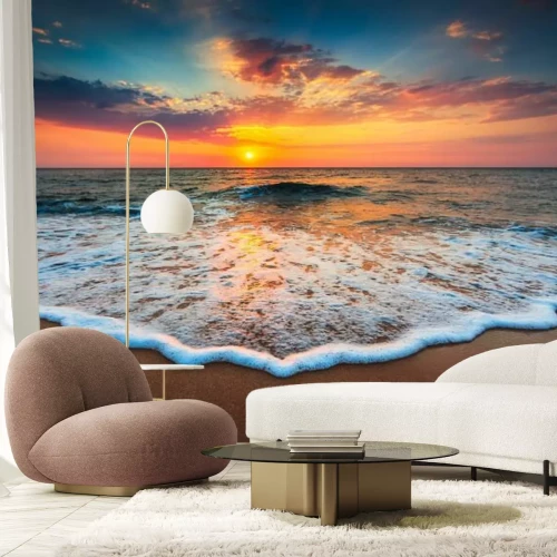 Fototapete Schöner Sonnenaufgang über dem Meer