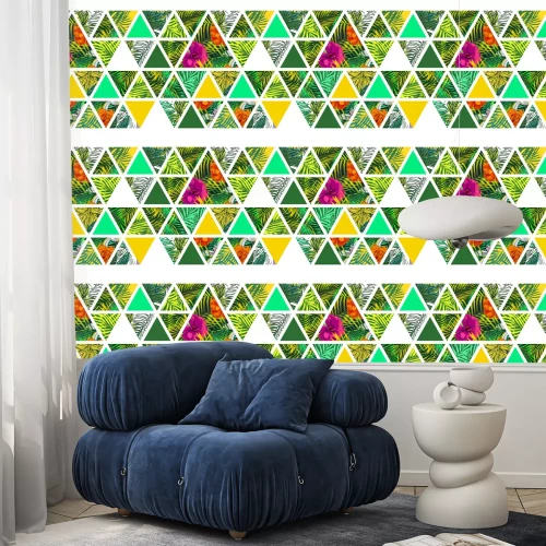 Tapete Helles hawaiisches Muster