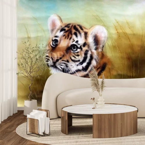 Fototapete Tigerchen im malerischen stil