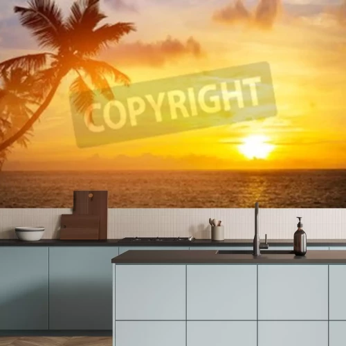 Fototapete Sonnenuntergang am Ozean