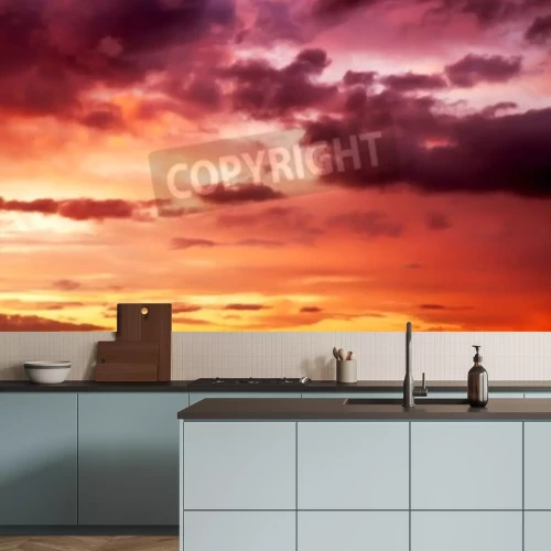 Fototapete Purpurroter Sonnenuntergang