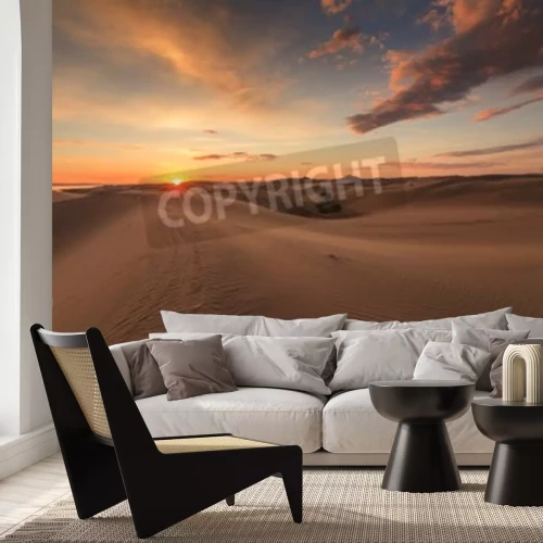 Fototapete Wüstensonnenuntergang