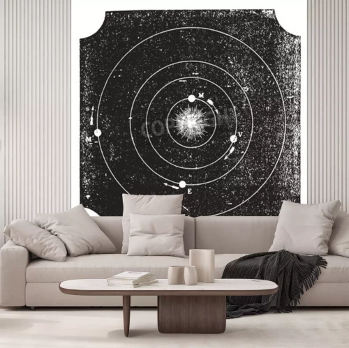 Fototapete Vintage Sonnensystem