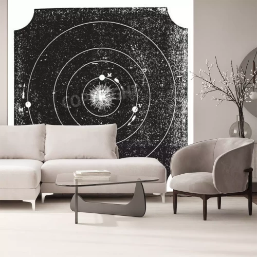 Fototapete Vintage Sonnensystem