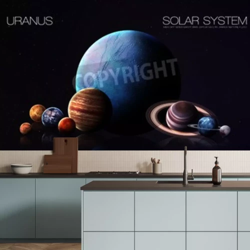 Fototapete Uranus Planet von Sonnensystem