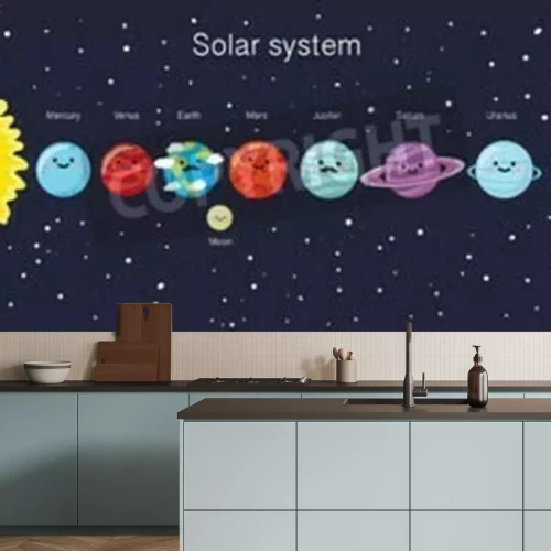 Fototapete Lächelnde Planeten