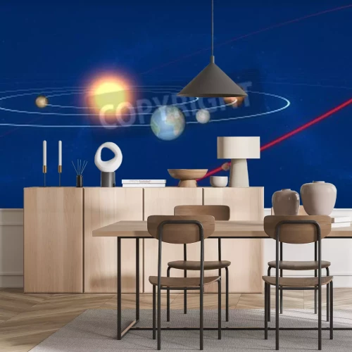 Fototapete Erde und Sonnensystem