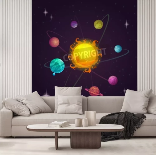 Fototapete Sonnensystem Planeten Weltall