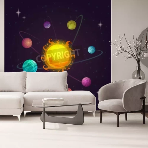 Fototapete Sonnensystem Planeten Weltall