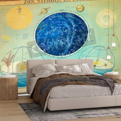 Fototapete Sonnensystem Planeten Erde 3d