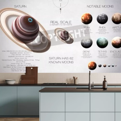 Fototapete Saturn Planet des Sonnensystems