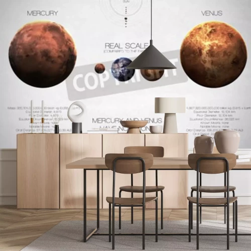 Fototapete Merkur und Venus