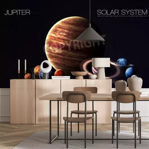 Fototapete Jupiter und Sonnensystem