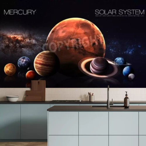 Fototapete Merkur Planet von Sonnensystem