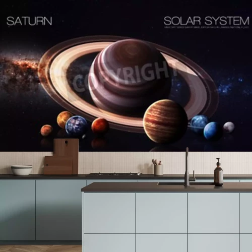 Fototapete Saturn Planet von Sonnensystem