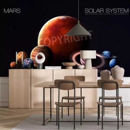 Fototapete Mars Planet von Sonnensystem