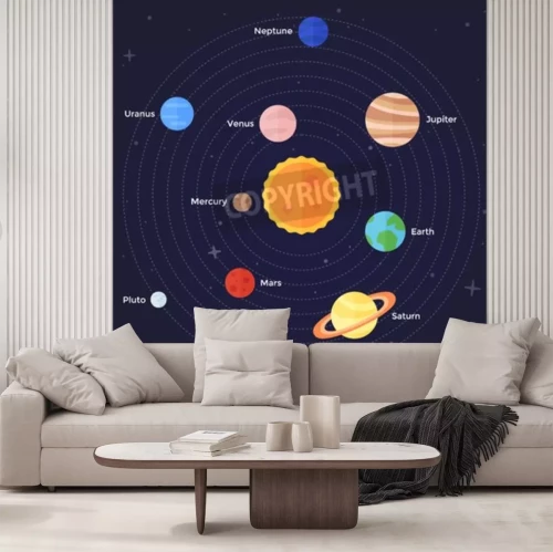 Fototapete Märchenhaftes Sonnensystem