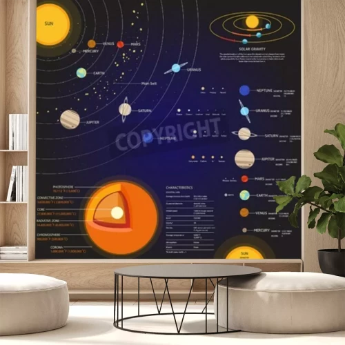 Fototapete Elemente des Sonnensystems