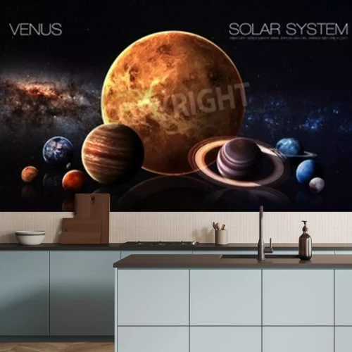 Fototapete Sonne und Planeten des Sonnensystems