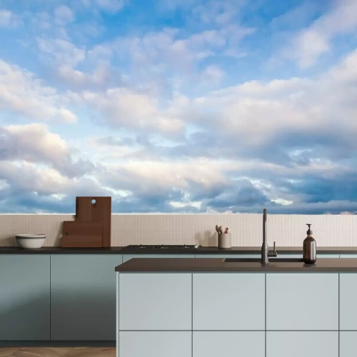 Fototapete Sommerblick auf die Wolken