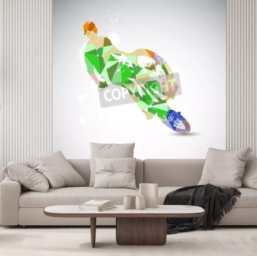 Fototapete Abstraktion mit dem Fahrrad