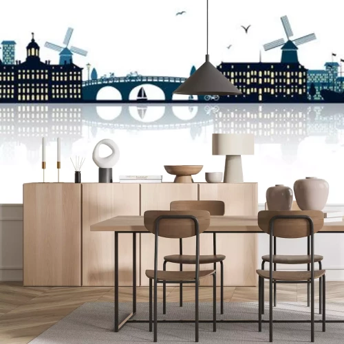 Sticker Skyline von Amsterdam