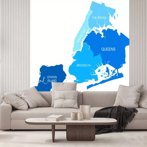 Sticker New York City-Karte - vektorabbildung