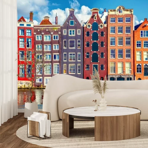 Fototapete Stadt Amsterdam in Holland