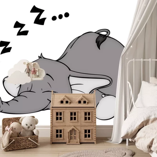 Sticker Elefant, schlafen, Schlaf, schnarchen, träumen