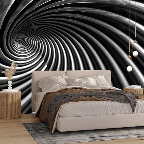 Fototapete Tunnel 3D spiralförmig