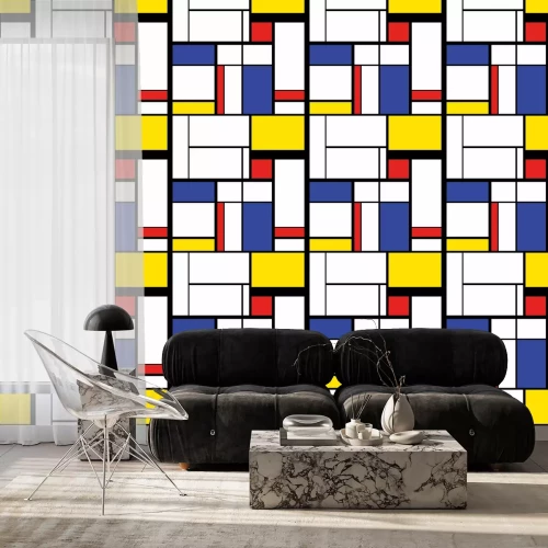 Tapete Bauhaus Retro Mondrian