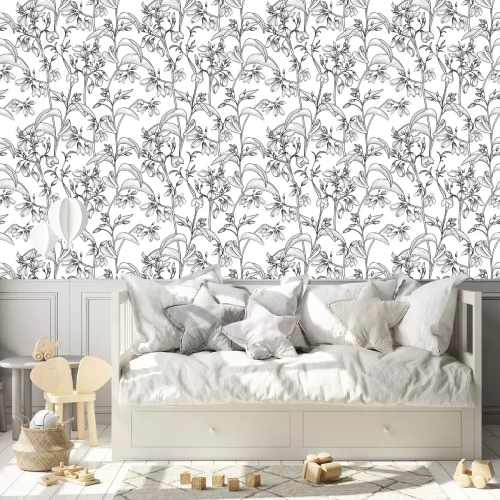 Tapete Blumenmuster. Flourish Hintergrund.