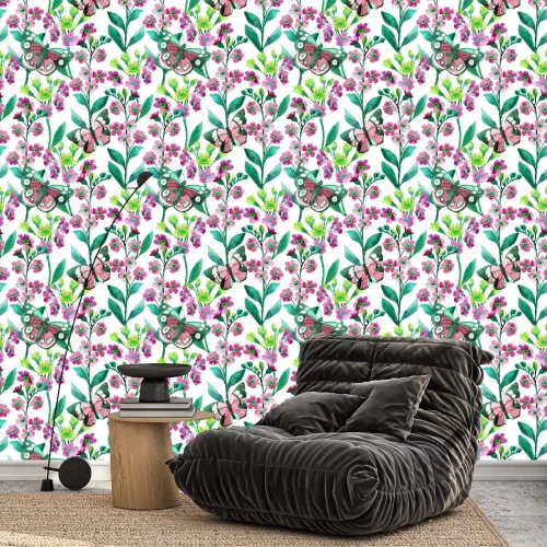 Tapete Vergissmeinnicht Blumen