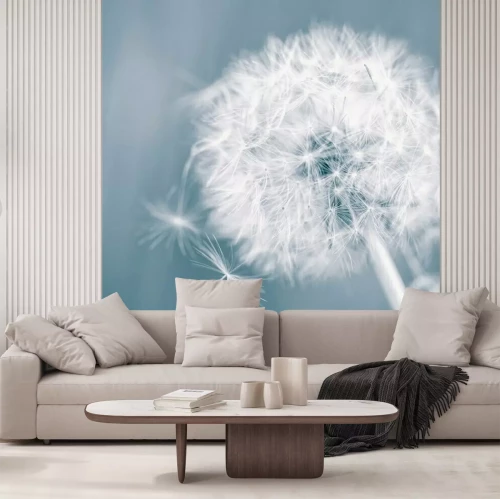 Fototapete Lichtung und Pusteblume