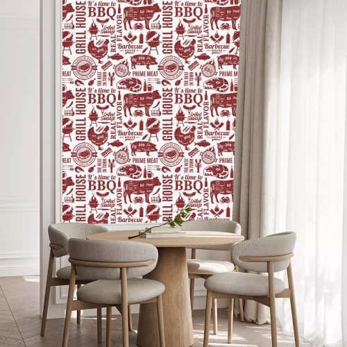 Tapete Retro-Illustration mit Aufschriften